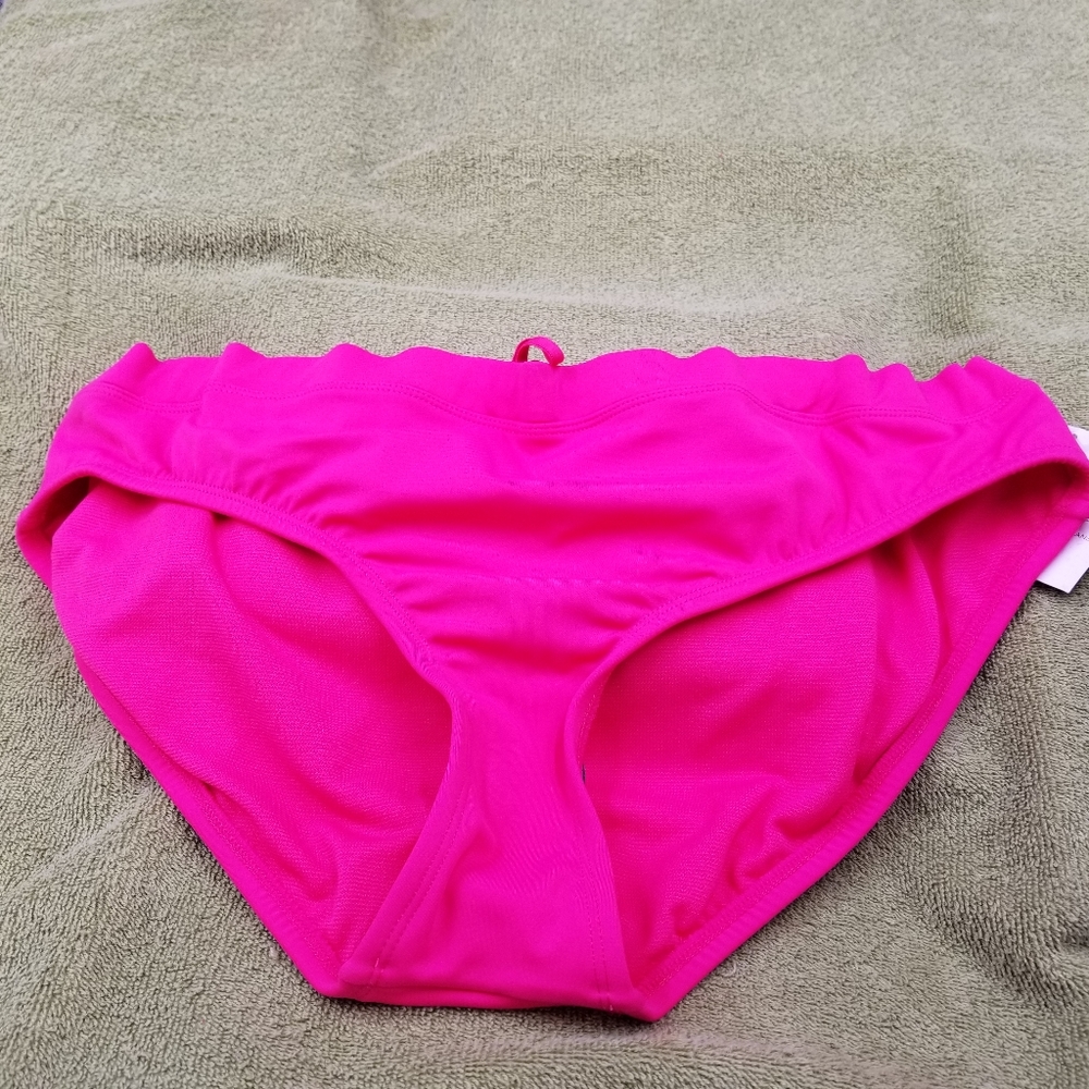 Eco Beach New Women's Bright Pink Swimsuit‎ Bottoms Size XL UPF 50+